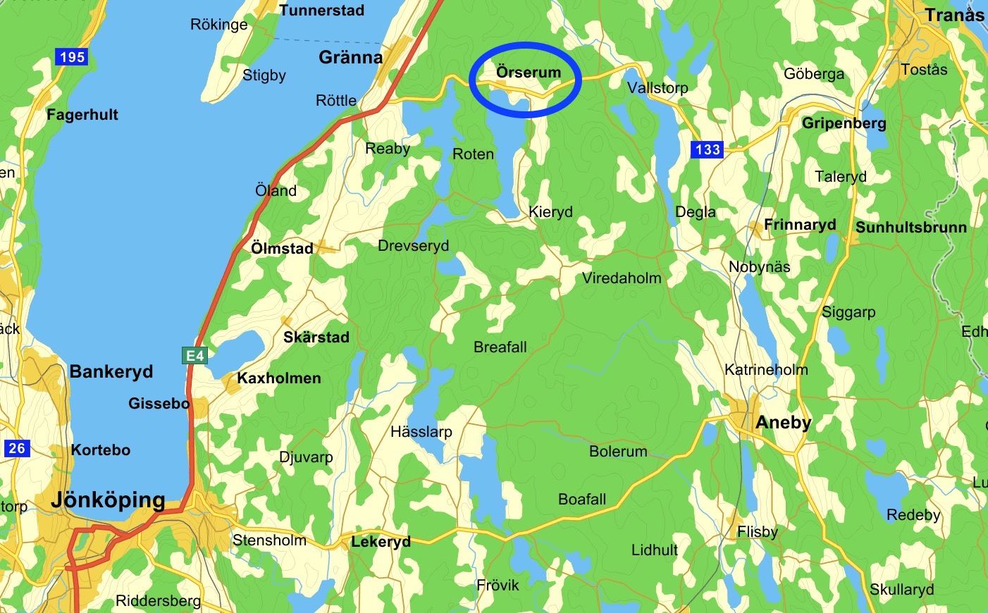 Örserum karta